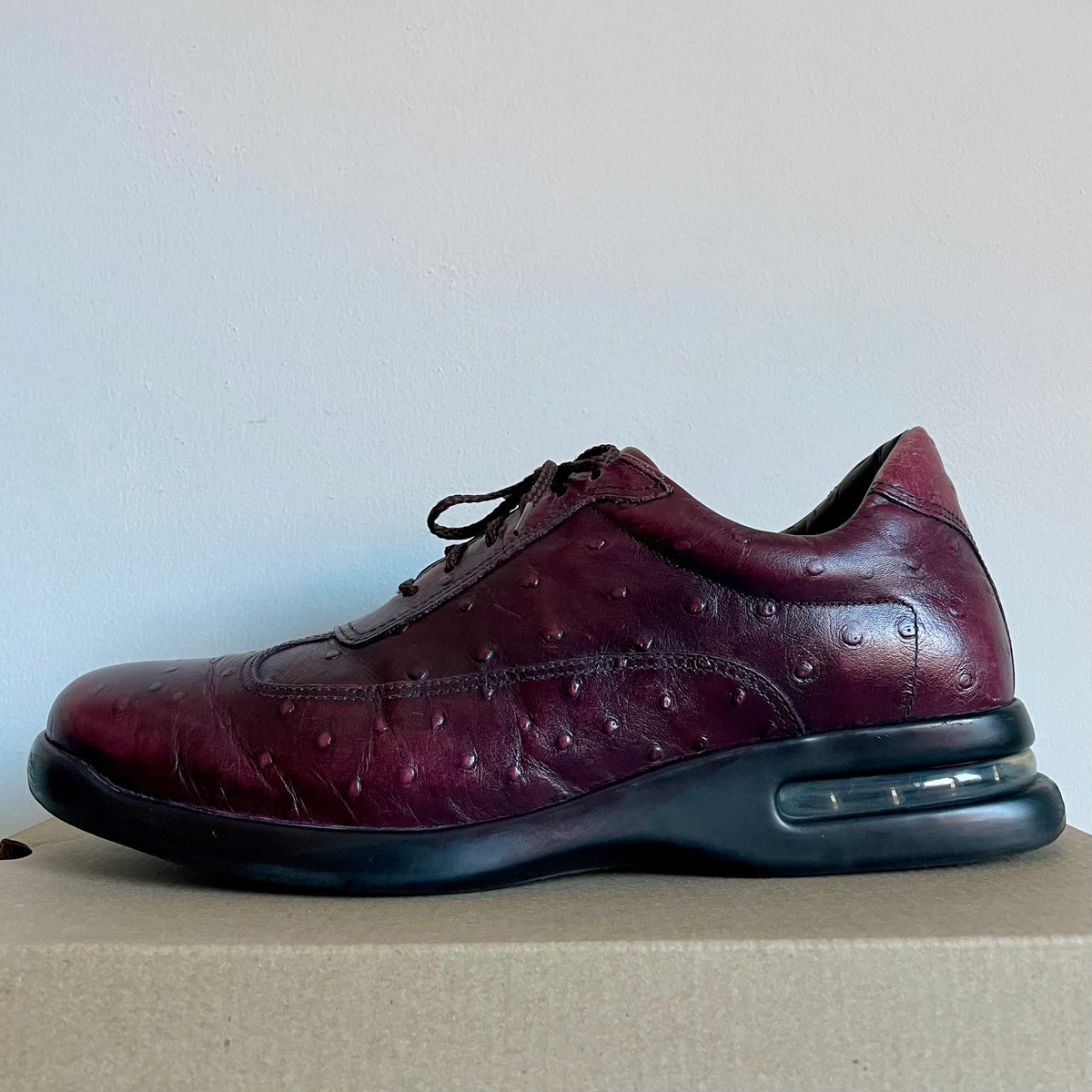 Circa 2012 Cole Haan 'Air Conner' Tobacco Ostrich-Print – Eclectic