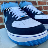 2007 Nike Air Force 1 Mid '07 Obsidian/University Blue-White