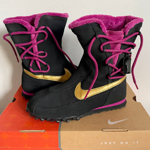 2006 Nike Sakami Boot Black/Metallic Gold-Rave Pink